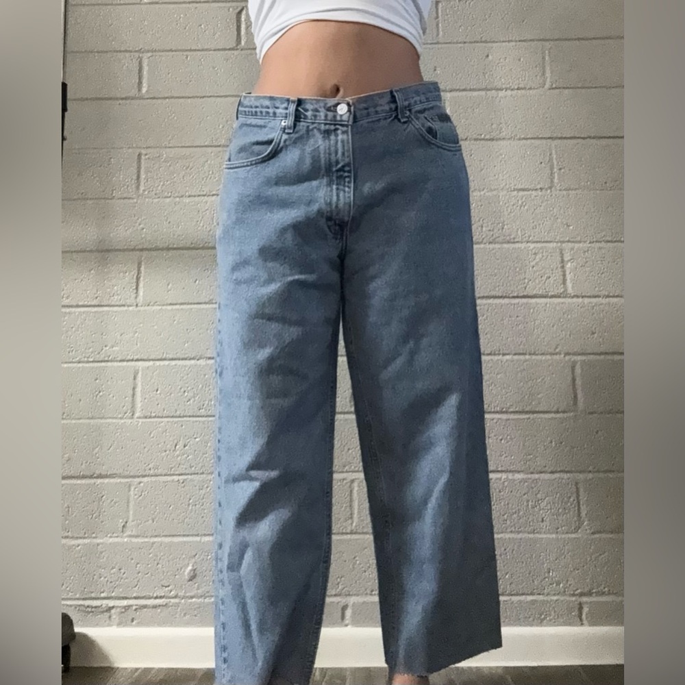 Calvin Klein Jeans Casual Blue Wide-Leg Jeans
